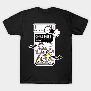 chill pills cute skull cartoon T-Shirt